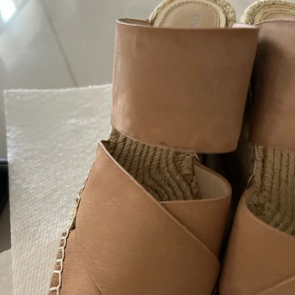 Kenneth Cole New York Olivia X Band Wedge Sz 7.5 - Picture 15 of 16